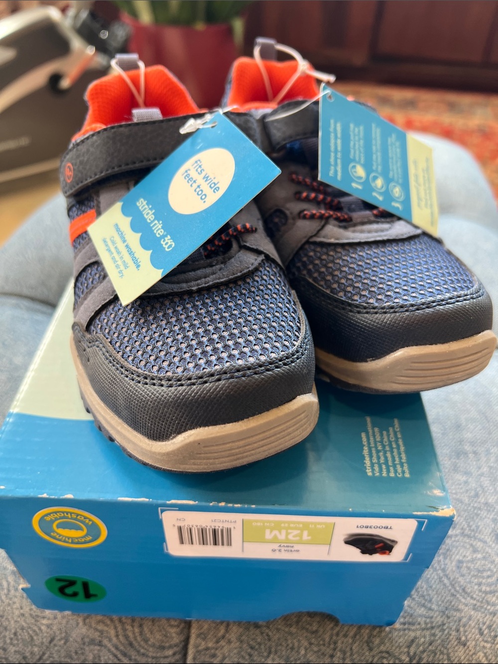 New Stride Rite Sneakers 360 Artin 2.0 Navy 12M